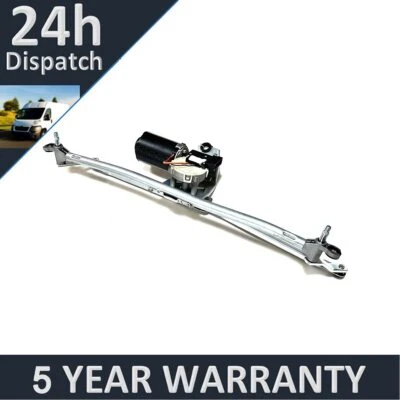 Fits Fiat Doblo PV Front Left Right Front Windscreen Wiper Motor + Linkage - Image 1 of 4