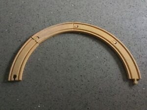 Brio & compatible makes, 4 section Wooden Reversible circular track - pre-owned.
