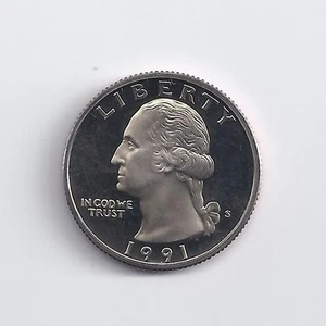 1991-S  PROOF QUARTER - Picture 1 of 1