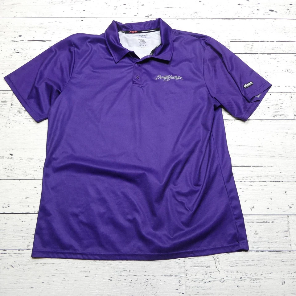 Camisa Polo Barrett-Jackson Para Hombres 2XL Púrpura Serie Signature Rendimiento Golf Foto 1 de 4