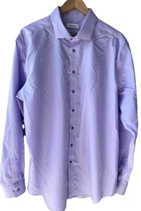 Calvin Klein Infinite Sin Hierro Delgado Alto Para Hombre Talla 18 36/37 Manga Larga Púrpura - Imagen 1 de 19
