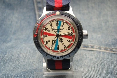 RELOJ MILITAR VOSTOK ANFIBIO RADIO SALA 2409A RUSO SOVIÉTICO URSS BUZO AÑOS 80 1 Foto 1 de 4