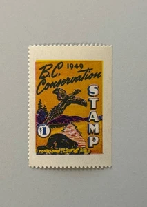 1949 British Columbia Canada Duck Stamp - BCD4 - Picture 1 of 2