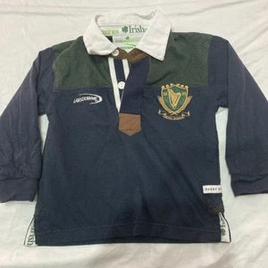 Heritage Collection By Lansdowne The Rugby Ireland Long Sleeve Polo Kids 6/12 - Picture 1 of 11
