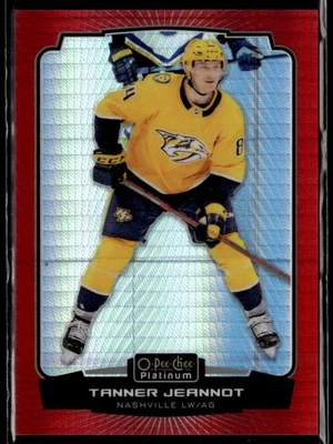 2022-23 O-Pee-Chee Platinum Red Prism Tanner Jeannot 090/199 #40 - Image 1 of 2