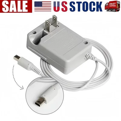 For AC Adapter Home Wall Charger Cable for Nintendo DSi/ 2DS/ 3DS/ DSi XL System - Image 1 of 4