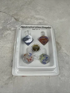 Juego de 4 mini trideles de vidrio judíos hechos a mano de vidrio artístico multicolor Ga0 - Imagen 1 de 7