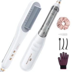 Wavytalk Pro Steam Hair Straightener Brush, Steamline Pro 3 in 1 Straightenin... - Picture 1 of 7
