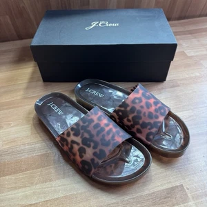 J.Crew Pool Schildkröte Kunststoff Gelees Pantoletten Größe 8 Tiermotiv neu mit Etikett - Bild 1 von 10