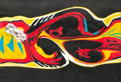 Speed Racer 2008 acuarela y lápiz de color impresión artística papel materia 5x7 por DD Foto 1 de 3