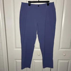 Lululemon Commission Golf Pant 36x30 Iron Blue Flat Front Performance Slacks Men - Picture 1 of 13