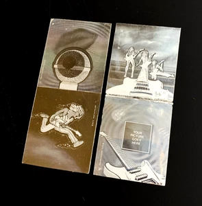 4 MUSIK Metal Rock Punk Band 80er VINTAGE Sticker HOLOGRAMM HOLOGRAFISCHE FOLIE - Bild 1 von 6