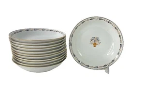 Charles Ahrenfeldt Limoges France AHR213 Coupe Soup Bowls 7-1/4" - Set of 12 - Picture 1 of 3