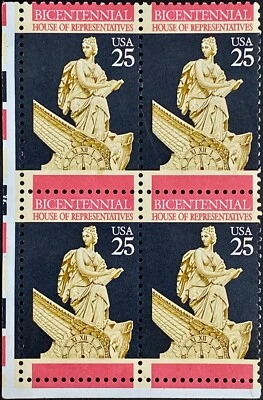 US 2412: House of Representatives 1989, Block of 4, Mint NH OG, FREE Shipping! - Image 1 of 2