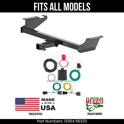 Enganche de remolque para Chrysler Town & Country 08-10 + cableado de 4 vías para todos los modelos Curt Foto 1 de 4