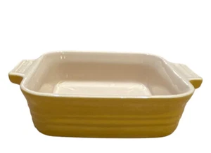 Le CREUSET Square Yellow Stonewear Petite 6x6 Baking Dish 11-42 - Picture 1 of 5