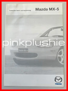 MAZDA MX-5 NB MX5 II Technische Daten und Ausstattung Stand 1.02.1999 6 Seiten - Bild 1 von 3