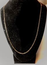 14 KT. Solid Gold Figaro Chain 21.5" Necklace