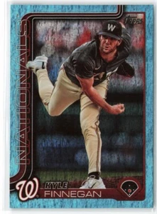 2025 Topps Series 1 - Kyle Finnegan #254 Aqua Holo Foil - Bild 1 von 2
