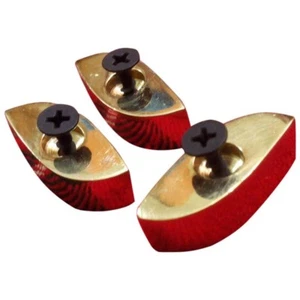 TC Marcia Rullante Piedi Ottone 3-pack / Batteria con Vite Set di 3 Pezzi - Picture 1 of 2