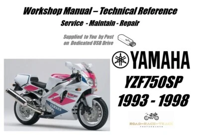 Yamaha YZF750SP YZF750 SP Manual de Oficina de Serviço de Reparo USB 1993 - 1998 - Imagem 1 de 4
