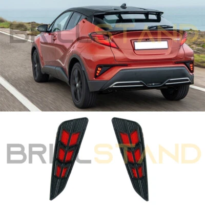 For Toyota C-HR CHR 2016-2021 LED Reflector Rear Bumper Tail Light Brake Lamp - Image 1 of 4