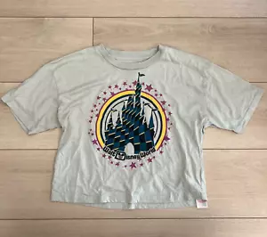 T-shirt donna Disney manica corta ritagliata taglia S - Foto 1 di 5