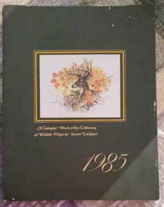 James Lockhart 1985 Calendar Book Collection of 8 Wildlife Prints Nature Animals - Picture 1 of 22