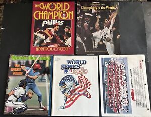 1980 WORLD SERIES Program Set Lot PHILADELPHIA Phillies + Commemorative SCHMIDT