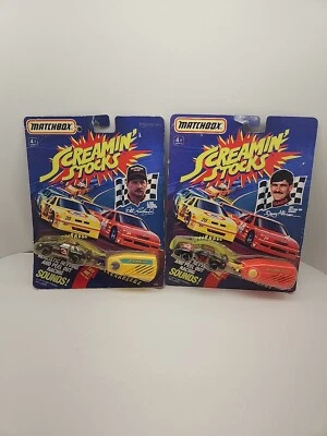 1991 Matchbox Screamin' Stocks Dale Earnhardt GM Goodwrench And Davey Allison  - Image 1 of 4