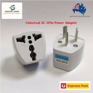 Universal (UK/US/EU) to AU Australian Power Plug Adapter 3 pin Converter - Picture 1 of 3