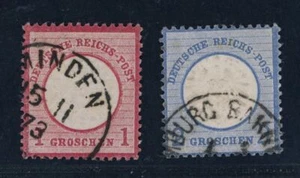 Deutsches Reich Michel Nummer 19 + 20 , gestempelt - Picture 1 of 2