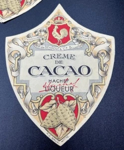 lot de 20 ETIQUETTES  /CREME  CACAO/ CHOCOLAT /LIQUEUR/  /OLD LABELS/CH 10 - Picture 1 of 2