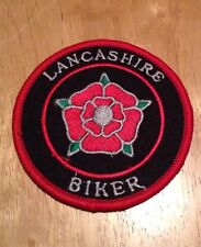 Lancashire Biker !   British Motorcycle PATCH Badge Biker Ace Cafe Badge Rocker