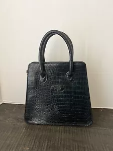 Mulberry kleine Leder Krokodil Tasche in schwarz - Bild 1 von 14