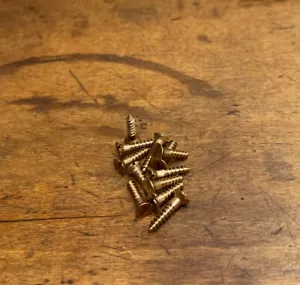 #6 X 5/8” Wood Screws Flat Head Slotted Bronze Free Shipping - Picture 1 of 3