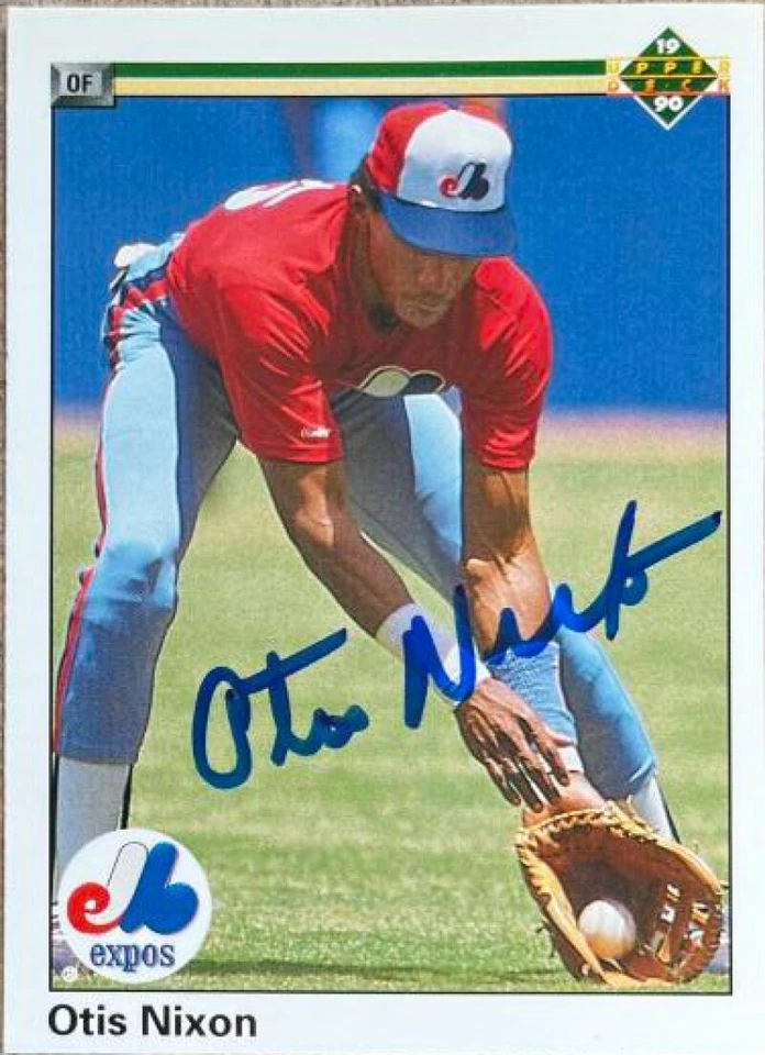 Cubierta superior autografiada por Otis Nixon 1990 #379 Foto 1 de 1