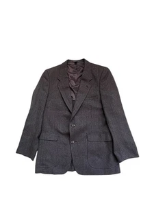 Patagonia Herringbone Tweed Blazer Vtg Men's Size 38S Gray Polyester Blend 51884 - Picture 1 of 8
