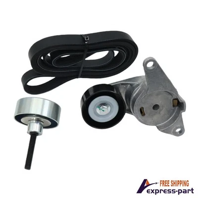 Kit de polea tensora de correa serpentina para Chevrolet Traverse GMC Buick Enclave Foto 1 de 4
