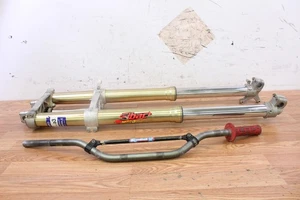 2006 HONDA CRF450R Front Forks SHOWA Shock Suspension Fork Triple Tree Bars - Picture 1 of 20