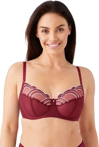 Sujetador con aros figura completa Wacoal Evocative Edge para mujer - 855304 rojo talla 38DDD - Imagen 1 de 10