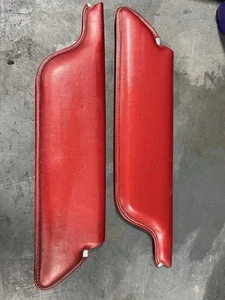 1964.5 1965 1966 FORD Mustang Convertible Bright RED Sun Visors Good Condition - Picture 1 of 10
