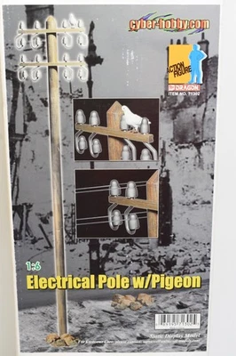 Dragon Model WWII Electrical Pole + Pigeon For 1/6 Figure Diaroma New Open Box - Image 1 of 4