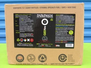 OZO Flame 12-Pack 1 Quart Bio Ethanol Fireplace Fuel - 12 Bottles - Picture 1 of 3