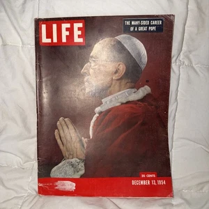 Life Magazine December 13, 1954 The Many Sided Career of a Great Pope FREE SHIP - Bild 1 von 10