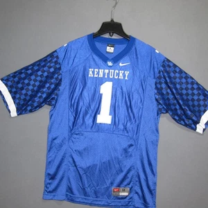 Camiseta de fútbol del equipo Nike de la Universidad de Kentucky #1 mangas a cuadros mediana - Imagen 1 de 15