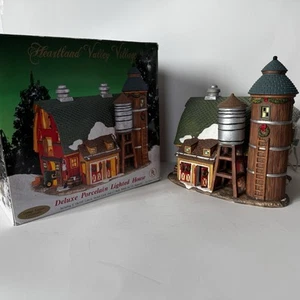 Heartland Valley Village Deluxe Porcelain Lighted House Limited Edition Barn - Picture 1 of 18