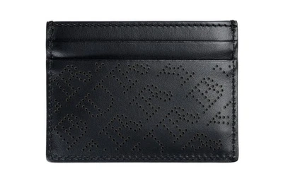 Burberry Unisex 100% Leather Black Credit Card Case - Image 1 of 3