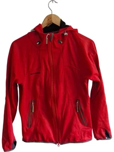 Mammut Windstopper Gore Jacket L Women's Red Hooded Softshell Windproof   - Picture 1 of 24