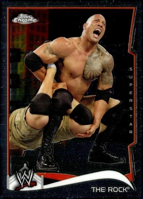 2014 Topps Chrome WWE #40 The Rock - Image 1 of 2